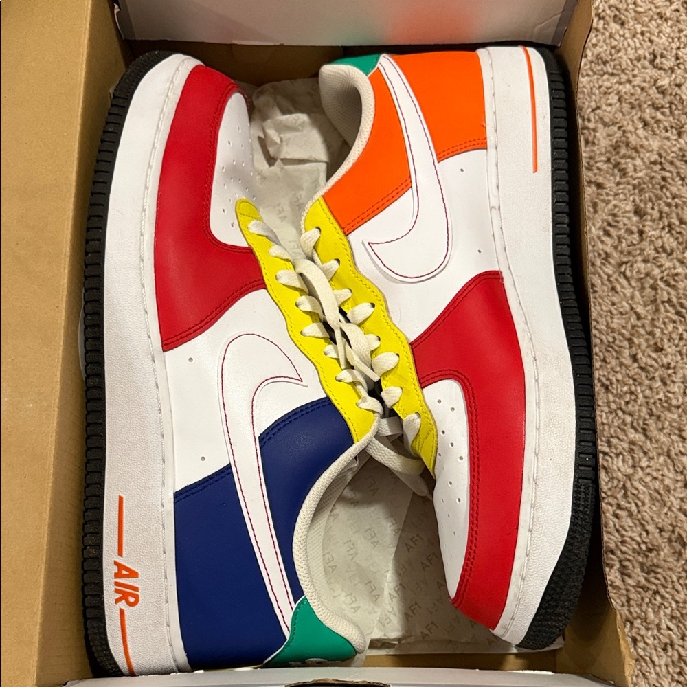 Nike Rubix Cube Edition Air Force 1 Athletic Shoes